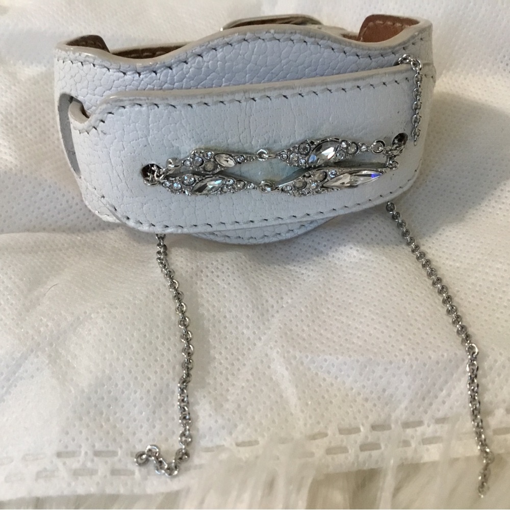 Authentic Vintage Balencigia Paris Leather Adjustable Leather Bracelet- Medium